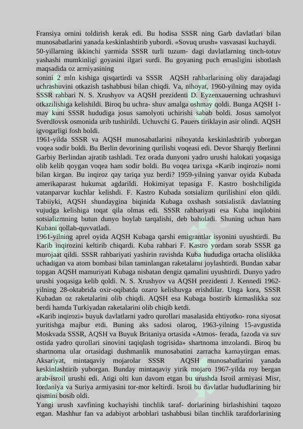 20 asr ikkinchi yarmi 21 va boshlarida xalqaro munosabatlar 4