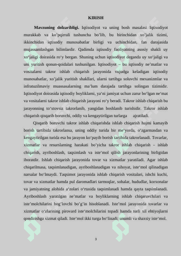 Iqtisodiyot nazariyasi barcha iqtisod fanlarining  nazariy – uslubiy poydevori va davlat iqtisodiy siyosatning ilmiy asosi 2