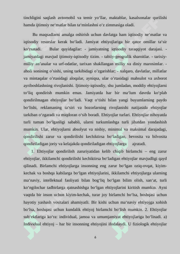 Iqtisodiyot nazariyasi barcha iqtisod fanlarining  nazariy – uslubiy poydevori va davlat iqtisodiy siyosatning ilmiy asosi 5