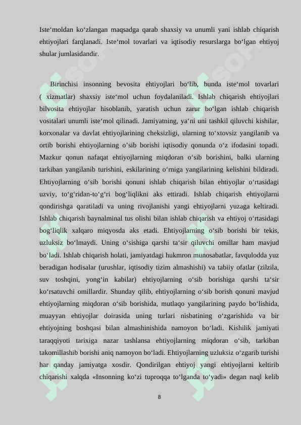 Iqtisodiyot nazariyasi barcha iqtisod fanlarining  nazariy – uslubiy poydevori va davlat iqtisodiy siyosatning ilmiy asosi 7