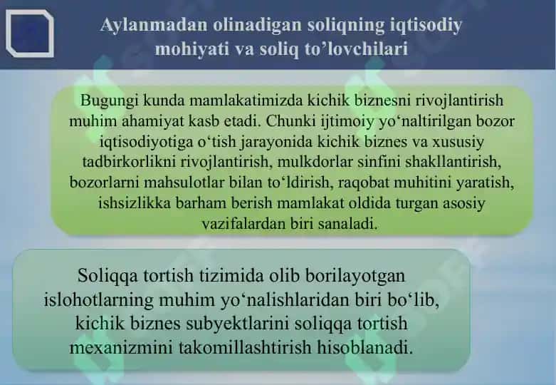 Aylanmadan olinadigan soliq 3