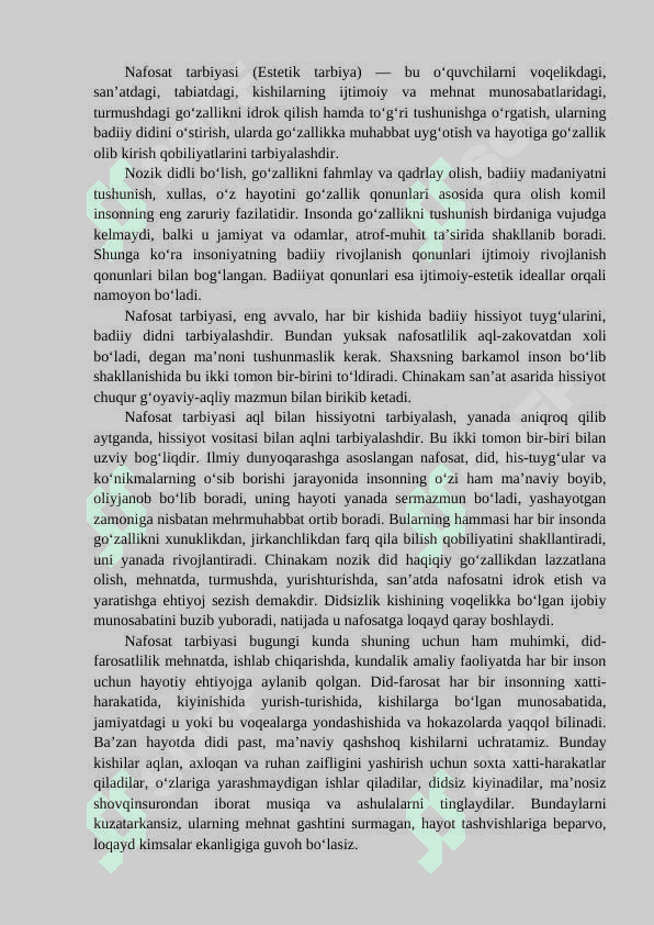 nafosat tarbiyasi 2