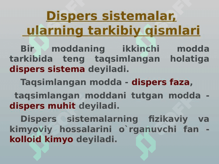 DISPERS SISTEMALAR 2