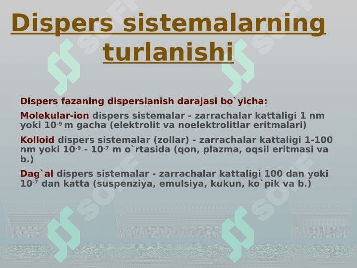 DISPERS SISTEMALAR 3
