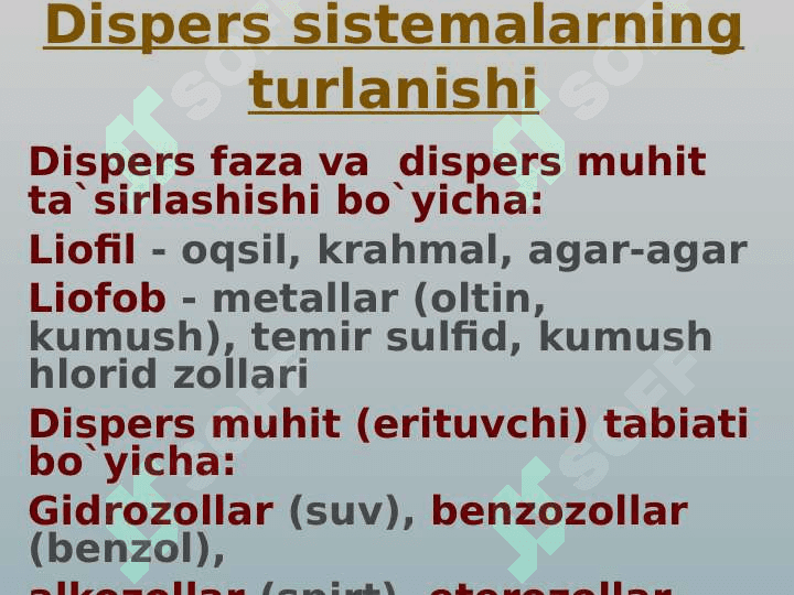 DISPERS SISTEMALAR 5