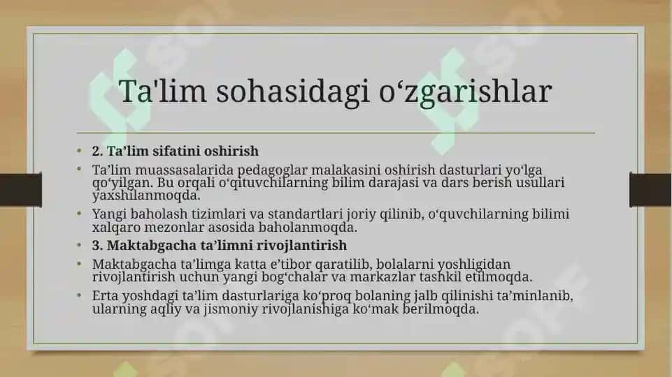 Oʻzbekistonda ijtimoiy sohada amalga oshirilayotgan oʻzgarishlar 7