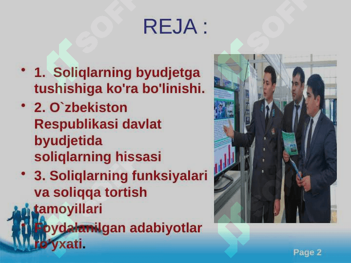 Davlat budjeti daromadlarini shakllantirishda soliqlarning tutgan o‘rni va ahamiyat 2