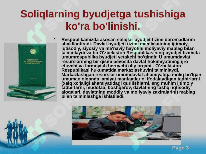 Davlat budjeti daromadlarini shakllantirishda soliqlarning tutgan o‘rni va ahamiyat 3