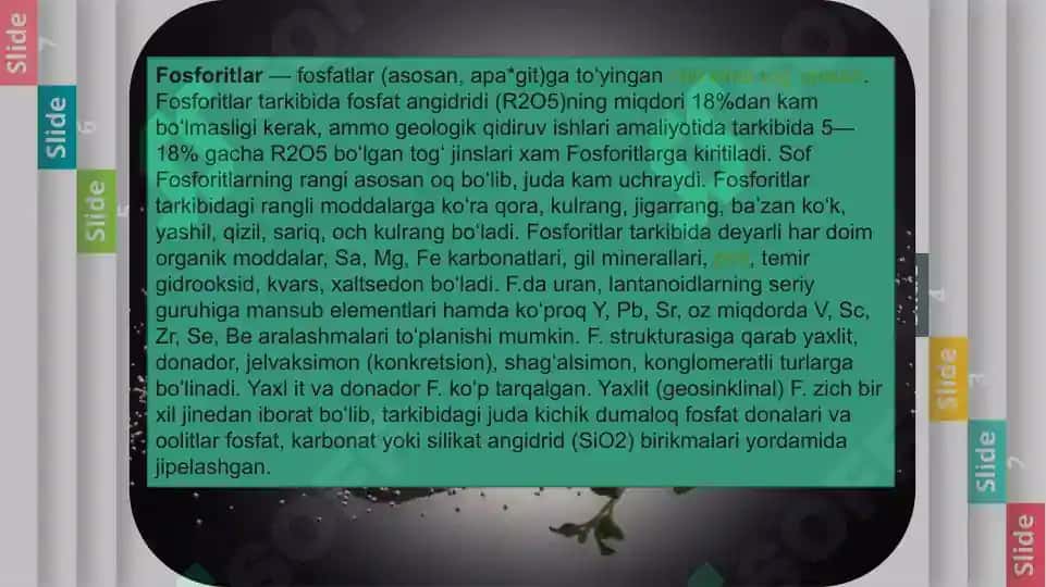Mikroelementlar va ularning qishloq xo'jaligidagi ahamiyati. 6