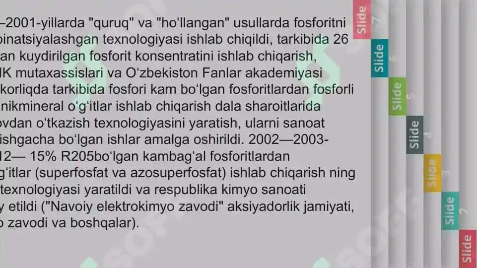 Mikroelementlar va ularning qishloq xo'jaligidagi ahamiyati. 8