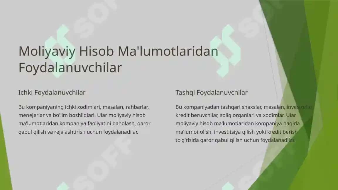 Moliyaviy Hisob Ma'lumotlar va Ularning Ahamiyati 2