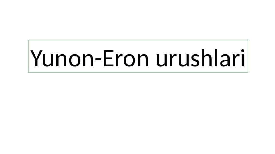 Yunon-Eron urushlari 1