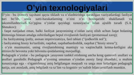 Pedagogik texnologiyalar dars samaradorligining muhim omili sifatida 4