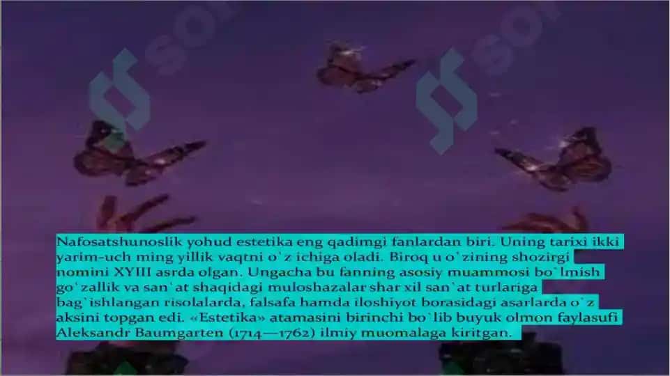 Estetikaning fan sifatida shakllanish tarixi 3
