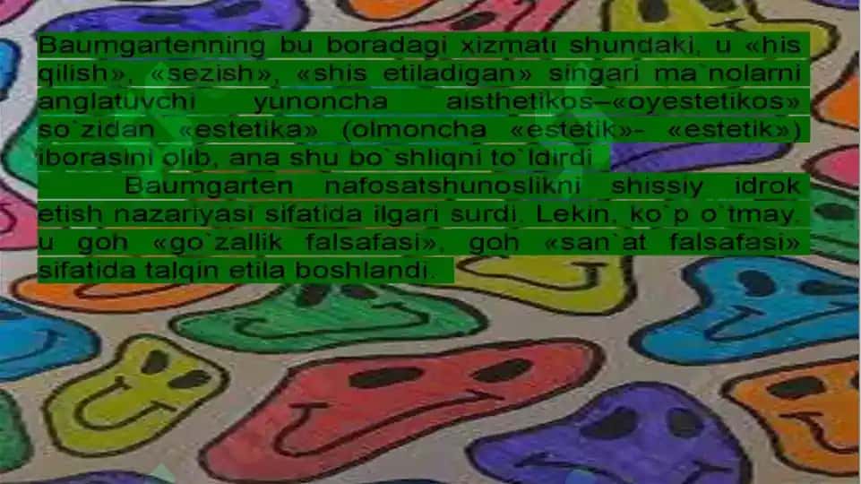 Estetikaning fan sifatida shakllanish tarixi 4