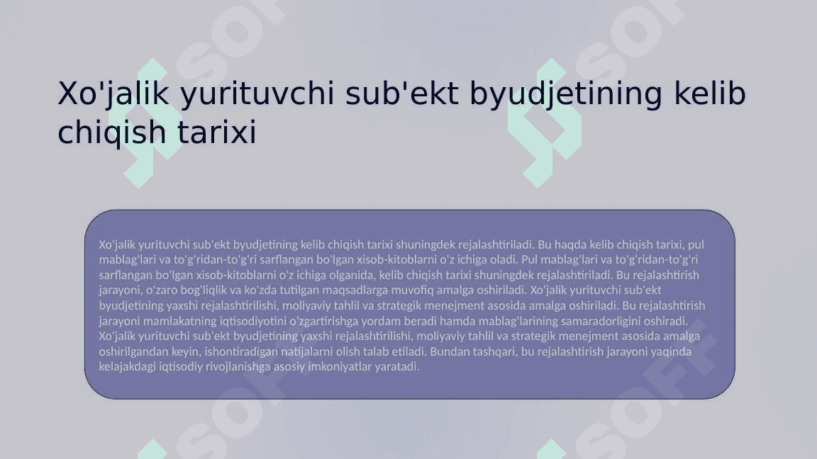 Xo‘jalik yurituvchi sub’ekt byudjeti mohiyati va uni shakllantirish_1 4