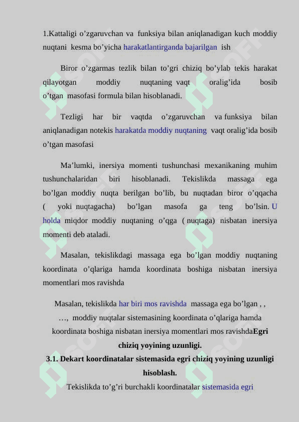 Aniq integralning tadbiqlari (Yassi shaklning yuzasi.Egri chiziq yoyi uzunligi, Hajmlarni hisoblash) 2