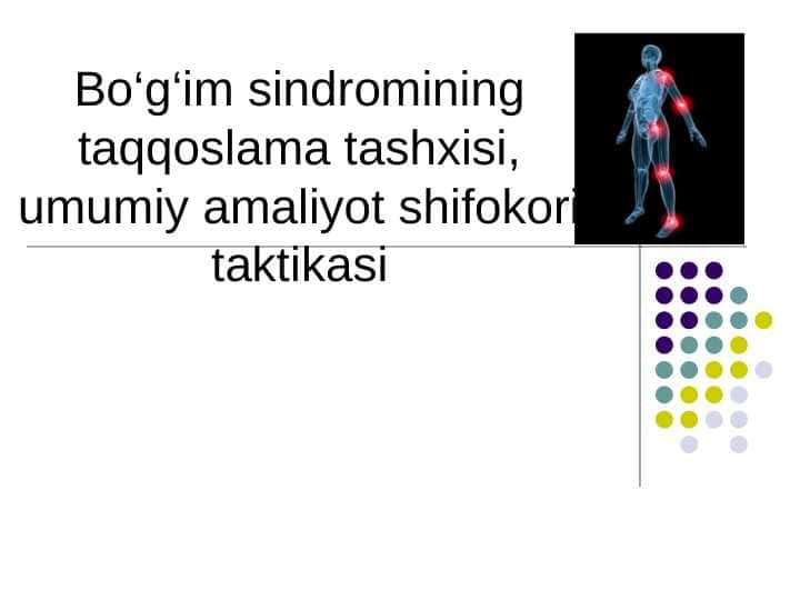 Bo'g'im sindromi 1