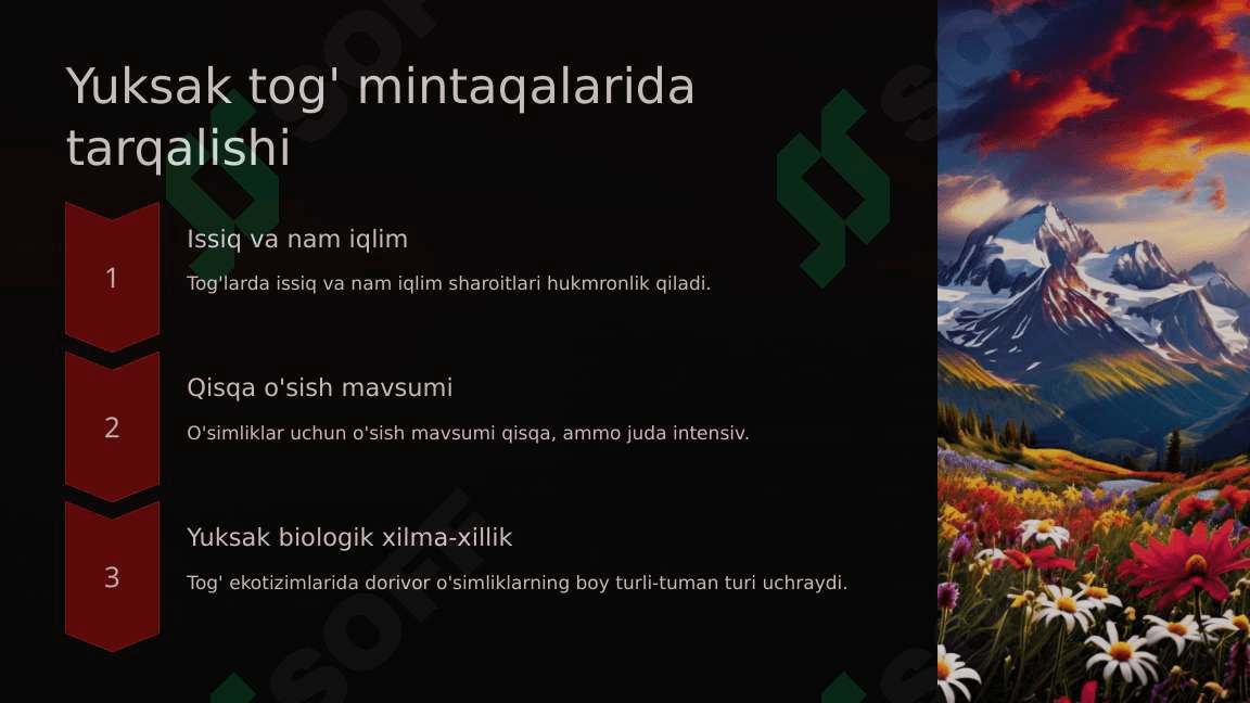 Dorivor o'simliklarning mintaqalar bo'yicha taqsimlanishi 4