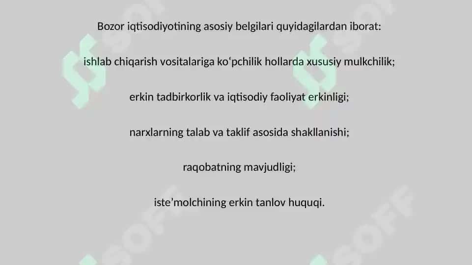 Bozor iqtisodiyotining asosiy tamoyillari 4