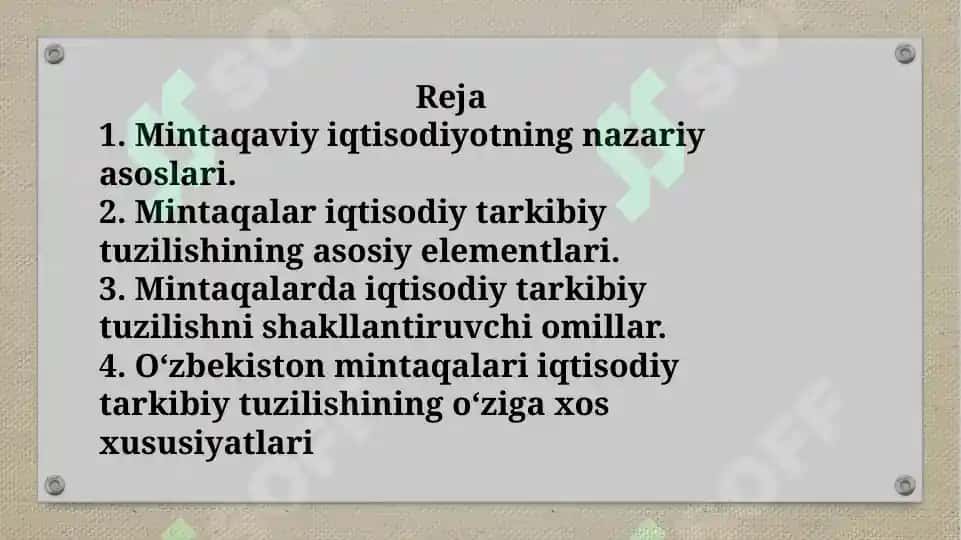 Mintaqalar iqtisodiy tarkibiy tuzilishi 2