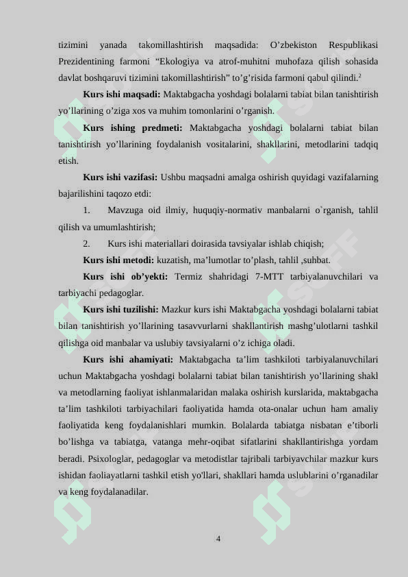 Maktabgacha yoshdagi bolalarni tabiat bilan tanishtirish usullari 4