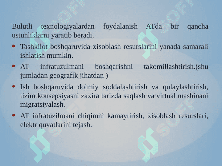 Bulutli tehnologiyalarga havf soluvchi tahdidlarni o’rganish 3