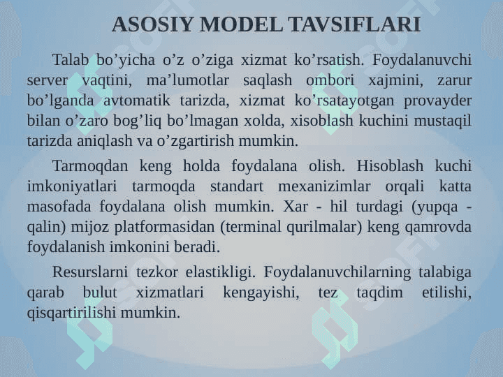 Bulutli tehnologiyalarga havf soluvchi tahdidlarni o’rganish 7