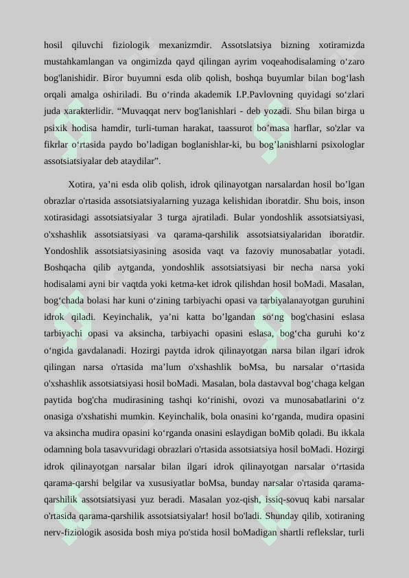Xotira turlari va uning jarayonlari 5
