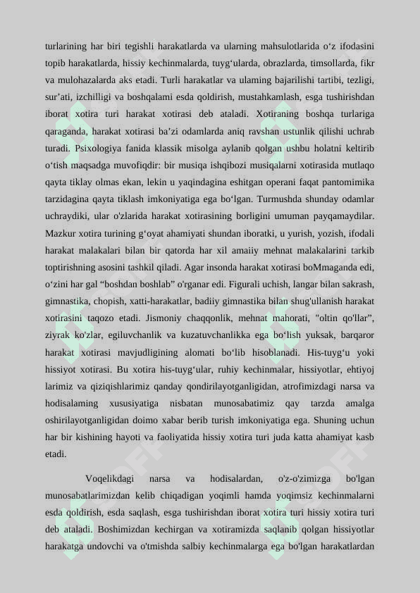 Xotira turlari va uning jarayonlari 8