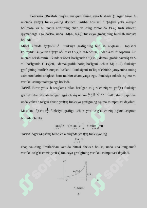 Funksiyaning ekstremum nuqtalari 8