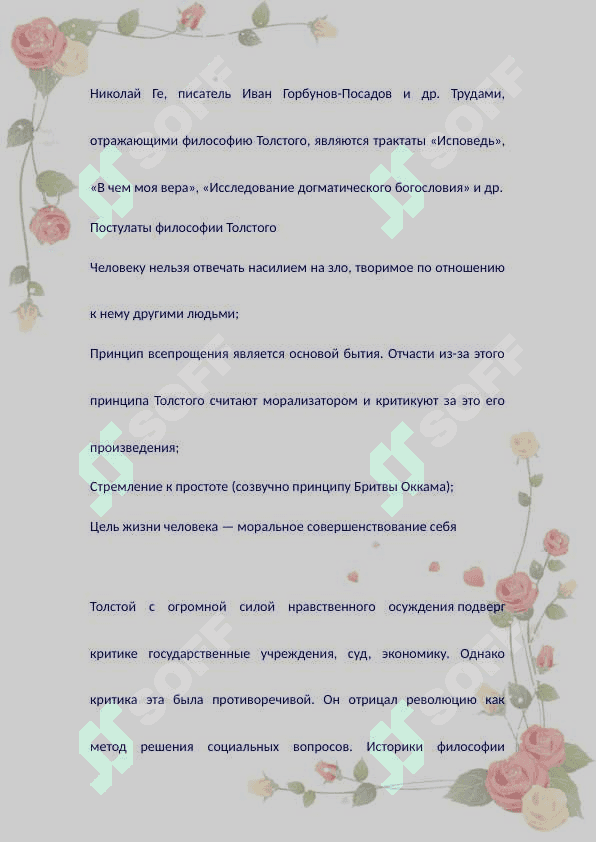 Философские взгляды Л.Н. Толстого 6