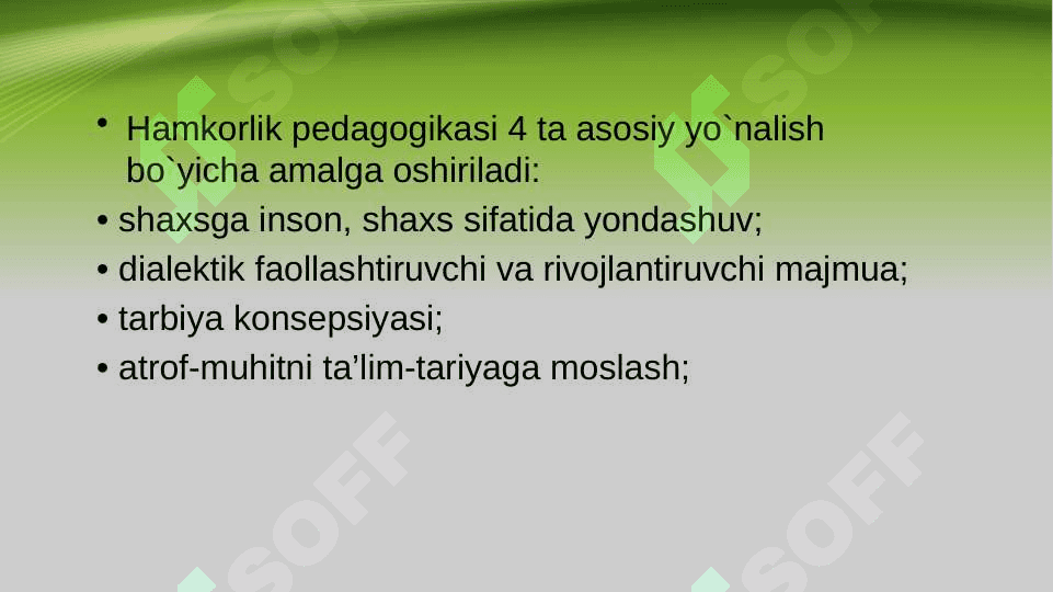 Amonashveli shaxsiy insonparvarlik yondoshuv texnologiyasi 8