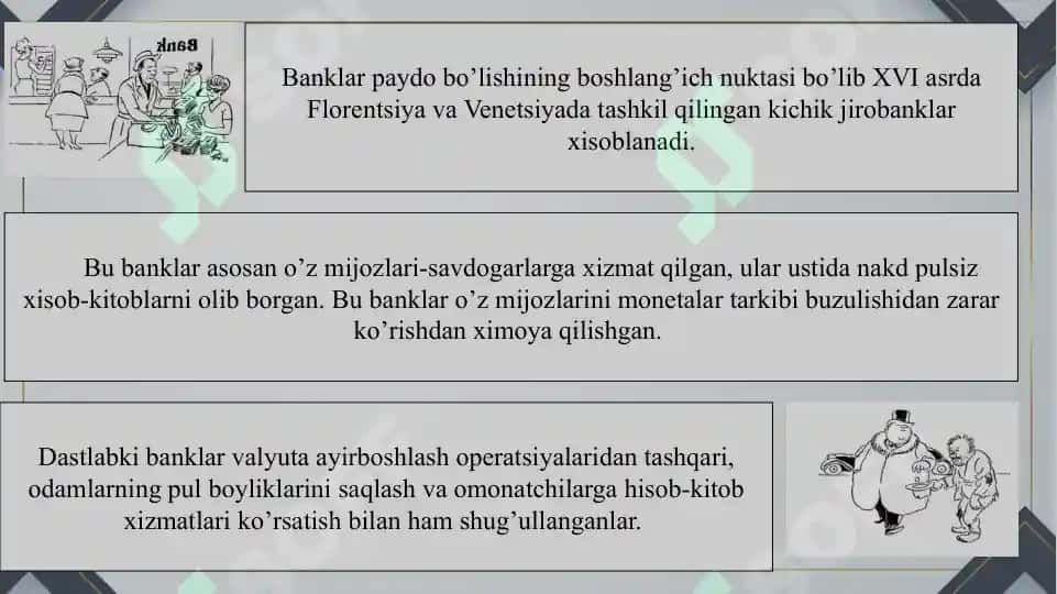 Banklarning kelib chiqishi va bank tizimi 4