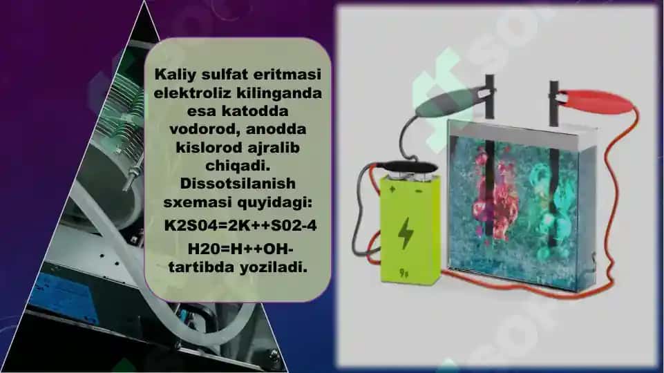 Elektrolizning ta'rifi va unda qo'llaniladigan asboblar 8