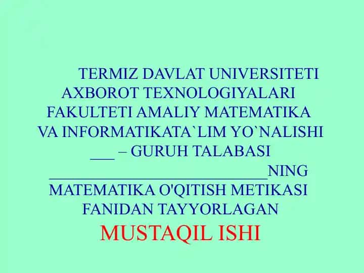 Ehtimollar nazariyasi tarixi 1