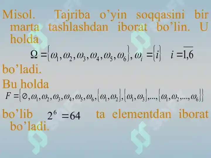 Ehtimollar nazariyasi tarixi 6