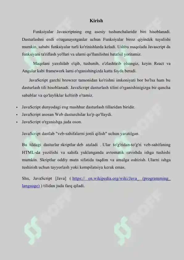 Butun toifali malumotlar bilan ishlash, operatorlar va matematik funksiyalar 3