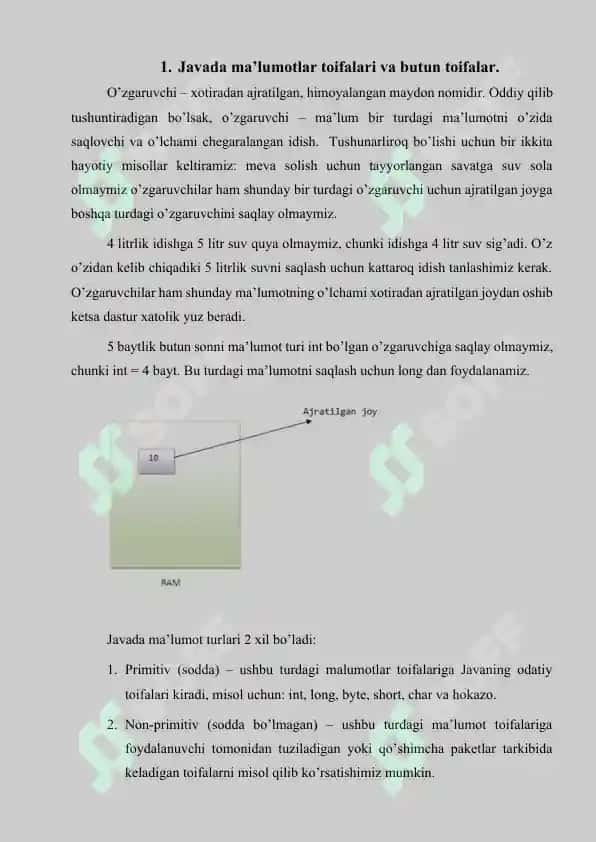 Butun toifali malumotlar bilan ishlash, operatorlar va matematik funksiyalar 4