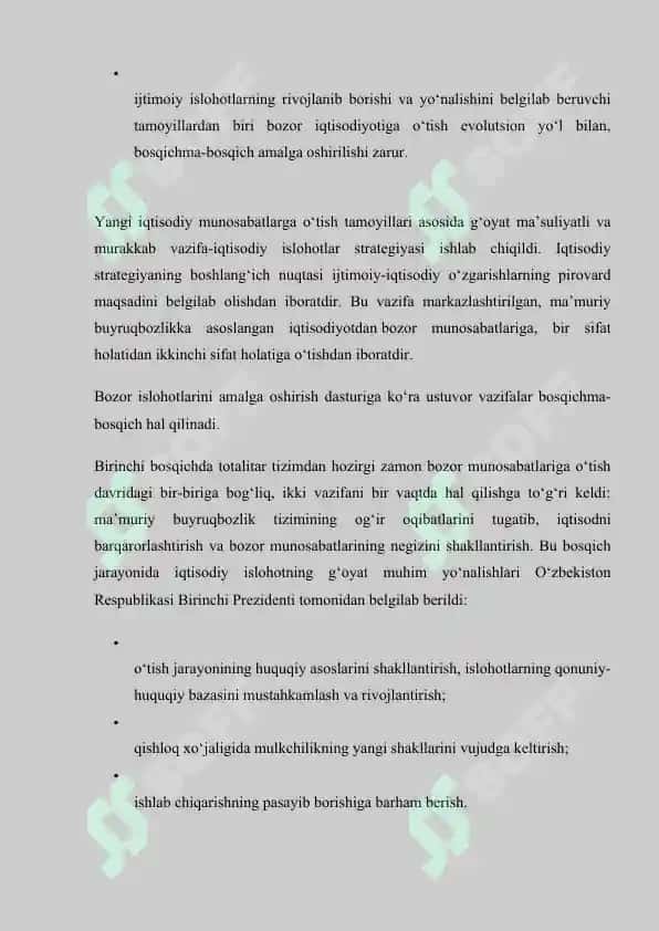 Mustaqillik yillarida qishloq xo‘jaligi va sanoat sohasidagi oʻzgarishlar 8