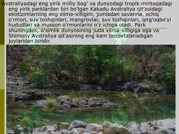 Kakadu milliy bog'i 7