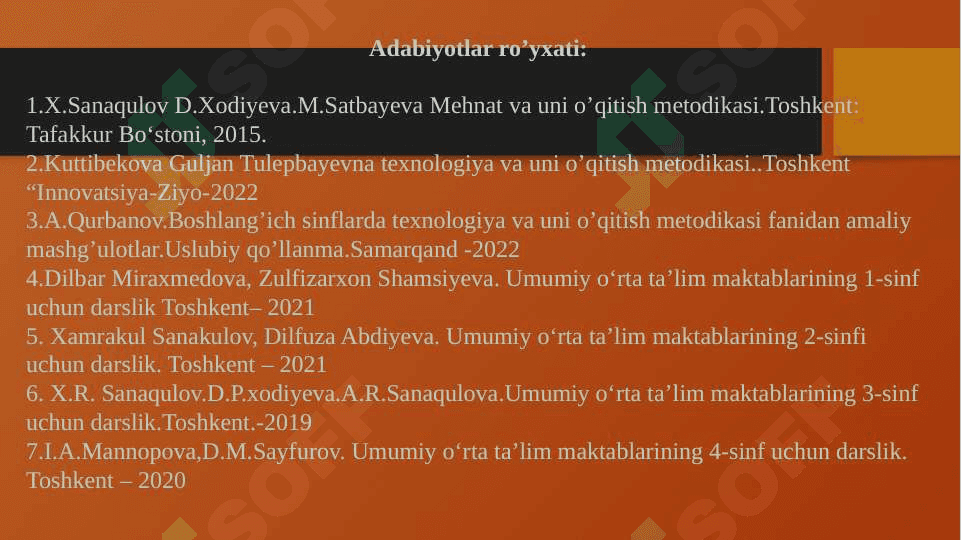 Boshlangʻich sinflarda texnalogiya taʼlimining maqsad va vazifalari 4