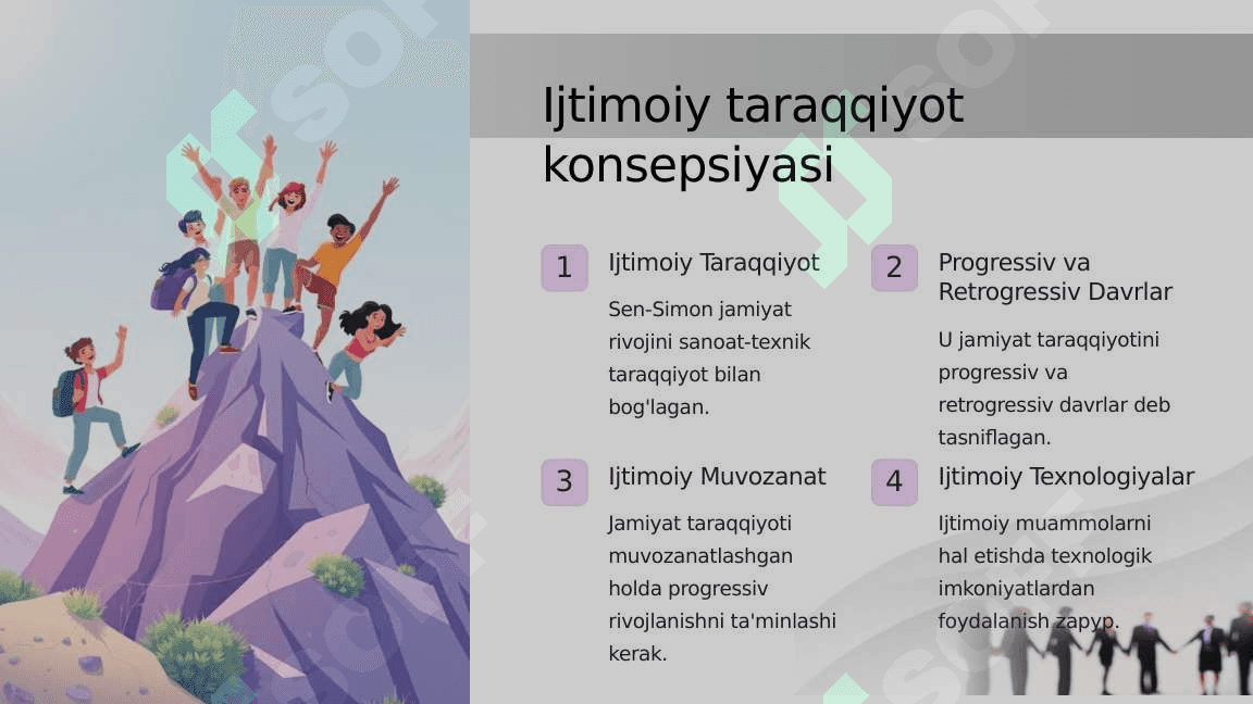 Sen-Simon. Uning tarixiy kontseptsiyasi 4