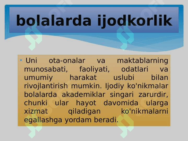 Sahnalashtirish faoliyati jarayonida bolalarda ijodkorlikni rivojlantirish 3
