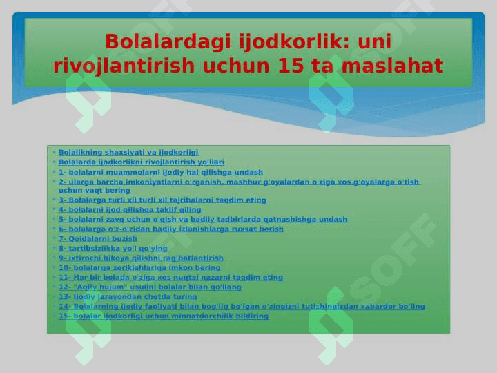 Sahnalashtirish faoliyati jarayonida bolalarda ijodkorlikni rivojlantirish 5