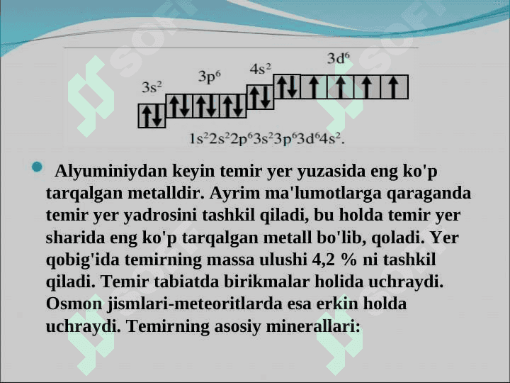 Elementlar davriy jadvalidagi 8-9-10-guruh elementlarining umumiy xossalari 4
