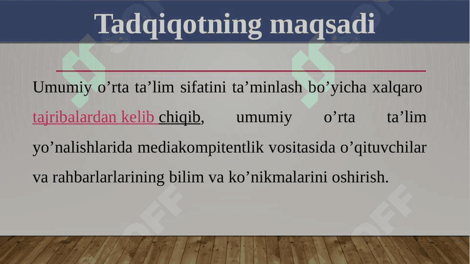 Umumiy o’rta ta’lim muassasalari rahbarlarining mediakompitentligini rivojlantirish 5