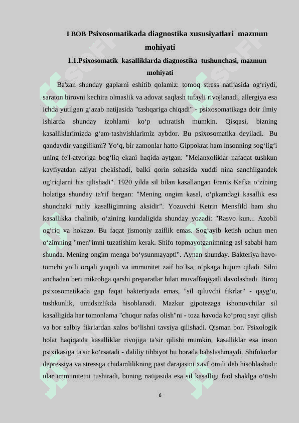 Psixosomatika tushunchasi psixolgik xizmat 6
