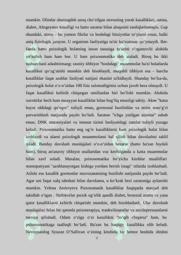 Psixosomatika tushunchasi psixolgik xizmat 7