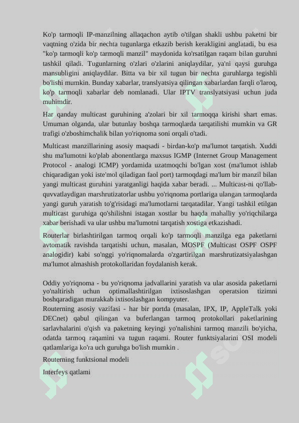IP-ADRESLASHDA MASKALARDAN FOYDALANISH 3